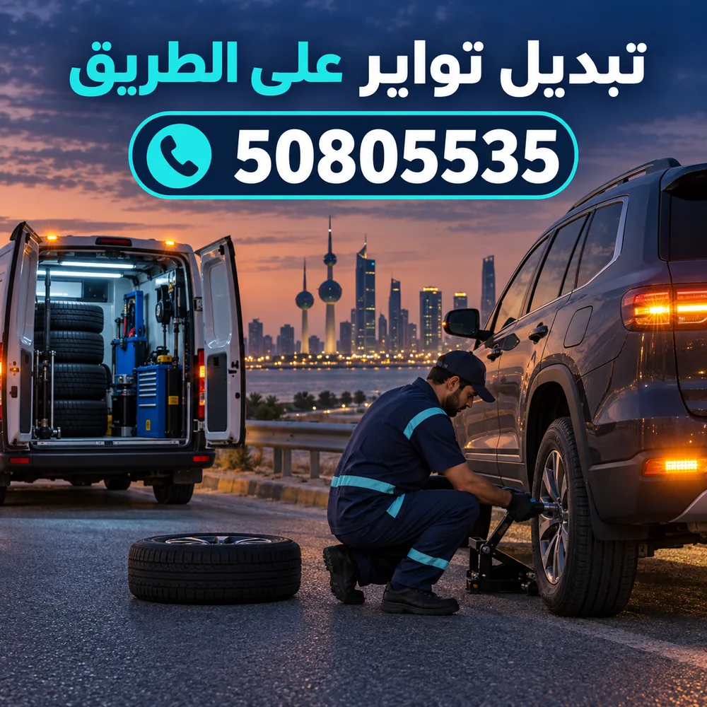تبديل تواير على الطريق خدمة بنشر متنقل في الكويت 50805535